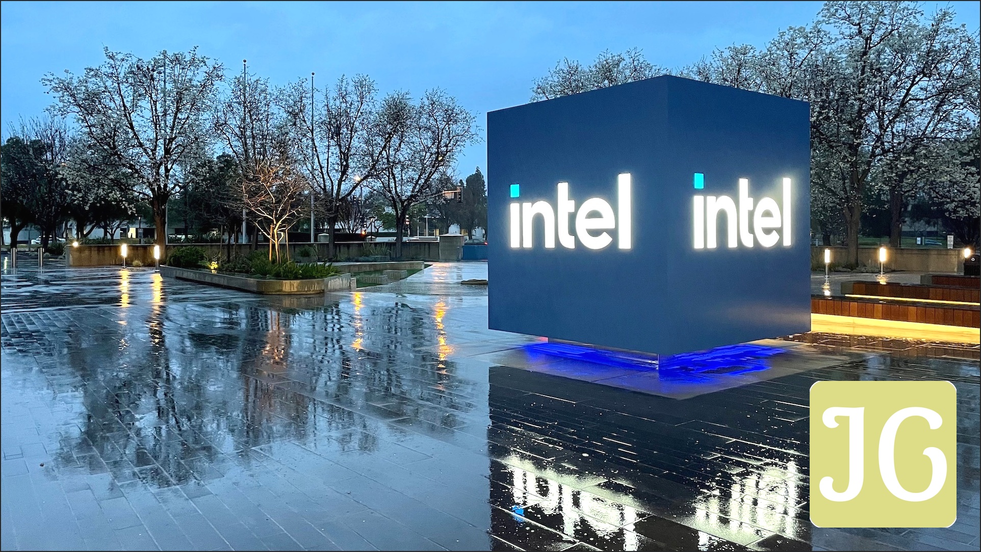 Intel's headquarters building in Santa Clara, California