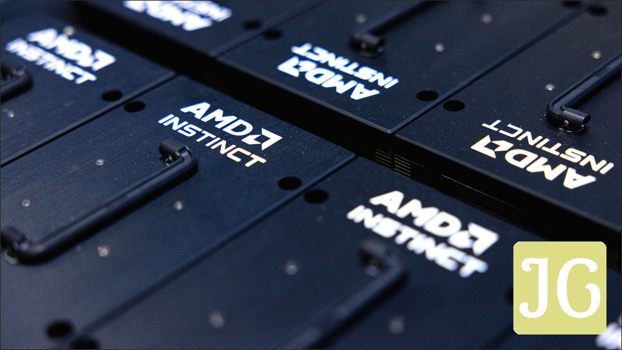 AMD Instinct chips, a powerful AI accelerator in a server rack