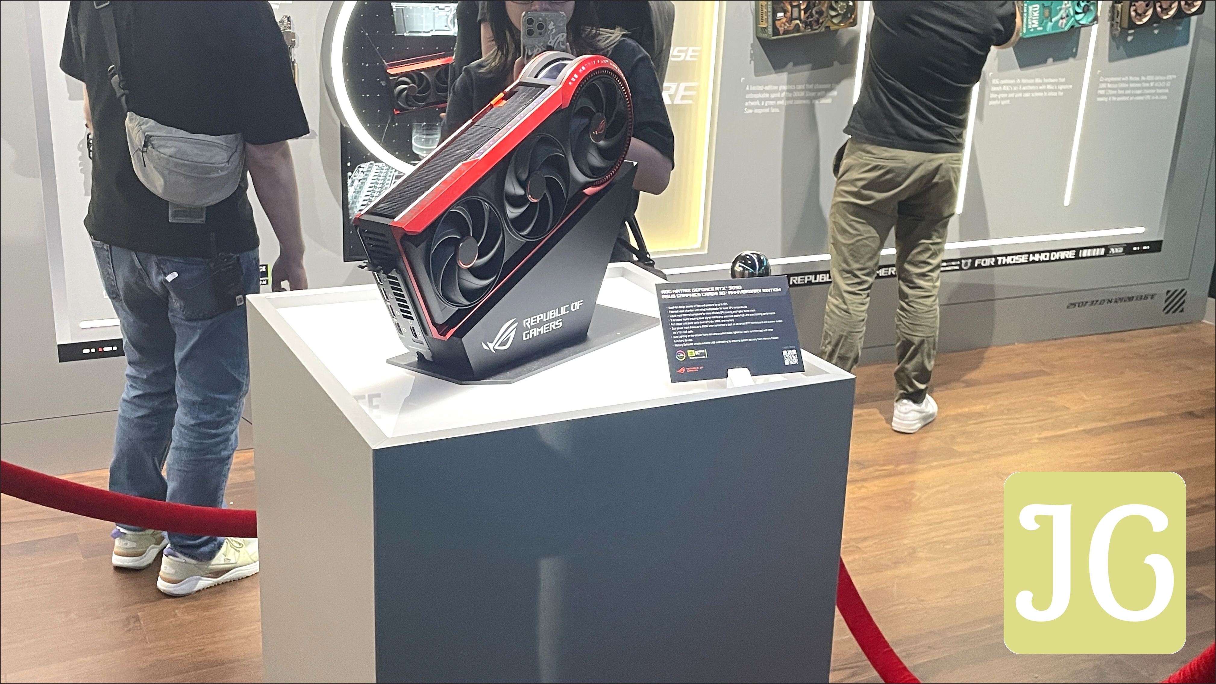 An Asus ROG Matrix RTX 5090 graphics card