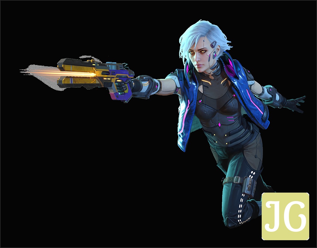 Female Character showcasing Intel Gamer Days