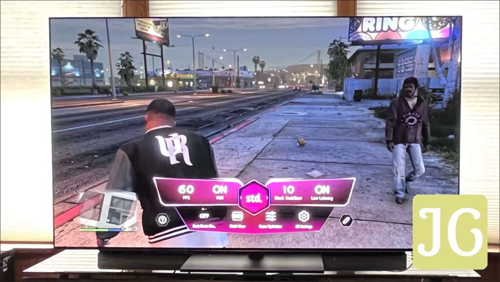 LG G5 OLED TV gaming menu