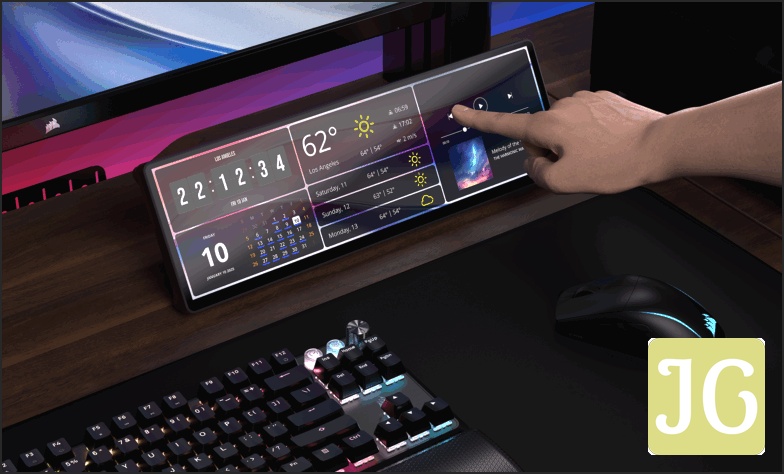 Corsair XENEON EDGE 14.5-inch Touchscreen in hand