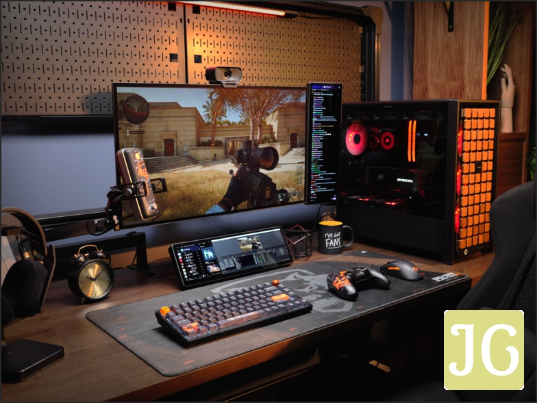 XENEON EDGE used in a streamer setup