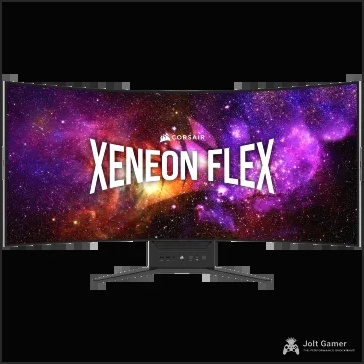 CORSAIR XENEON FLEX 45WQHD240 45-Inch Bendable Gaming Monitor, 3440 x 1440, 240Hz, 0.03ms GtG, HDR with 1000nit Peak Brightness, 1.5M:1 Contrast Ratio, 1.07 Billion Colors