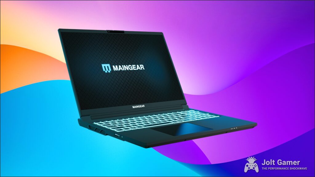 Photo of MAINGEAR Super 16 over an abstract background
