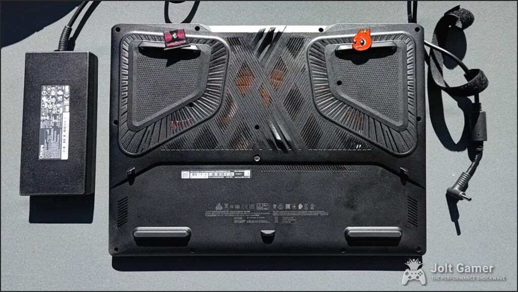 MSI Crosshair 16 HX AI Underneath View