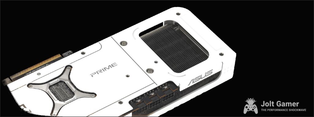 Prime Radeon RX 9070 XT White Edition card backplate