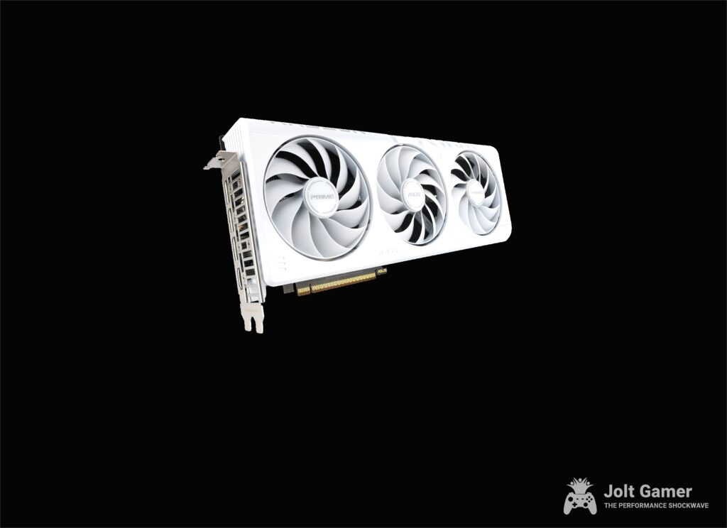 Prime Radeon RX 9070 XT White Edition graphics card key visual